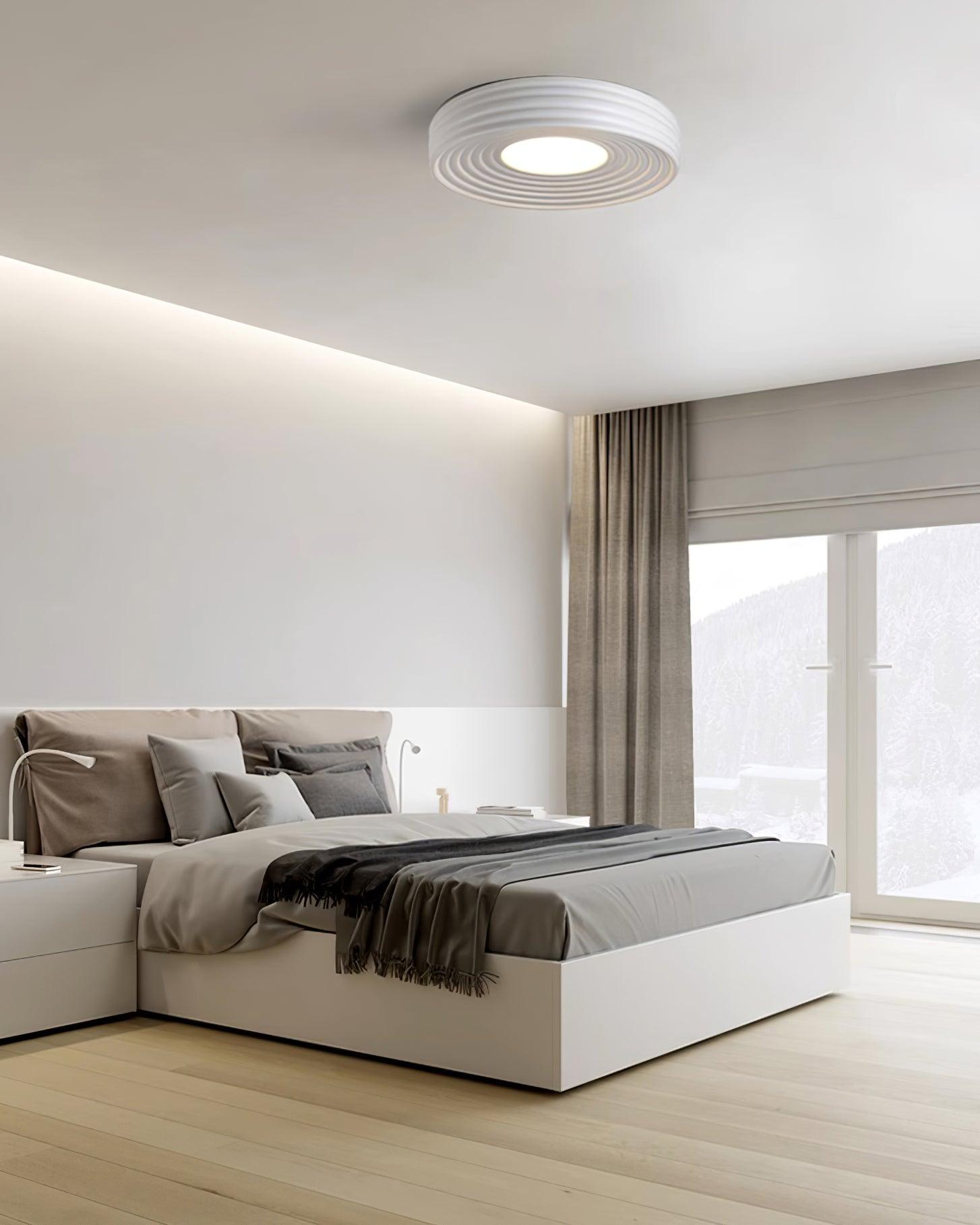 Ceiling Light Ribbed Acrylic Canopy Textured Fixture