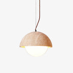 Avdoraris Dome-Shaped Travertine Pendant Light