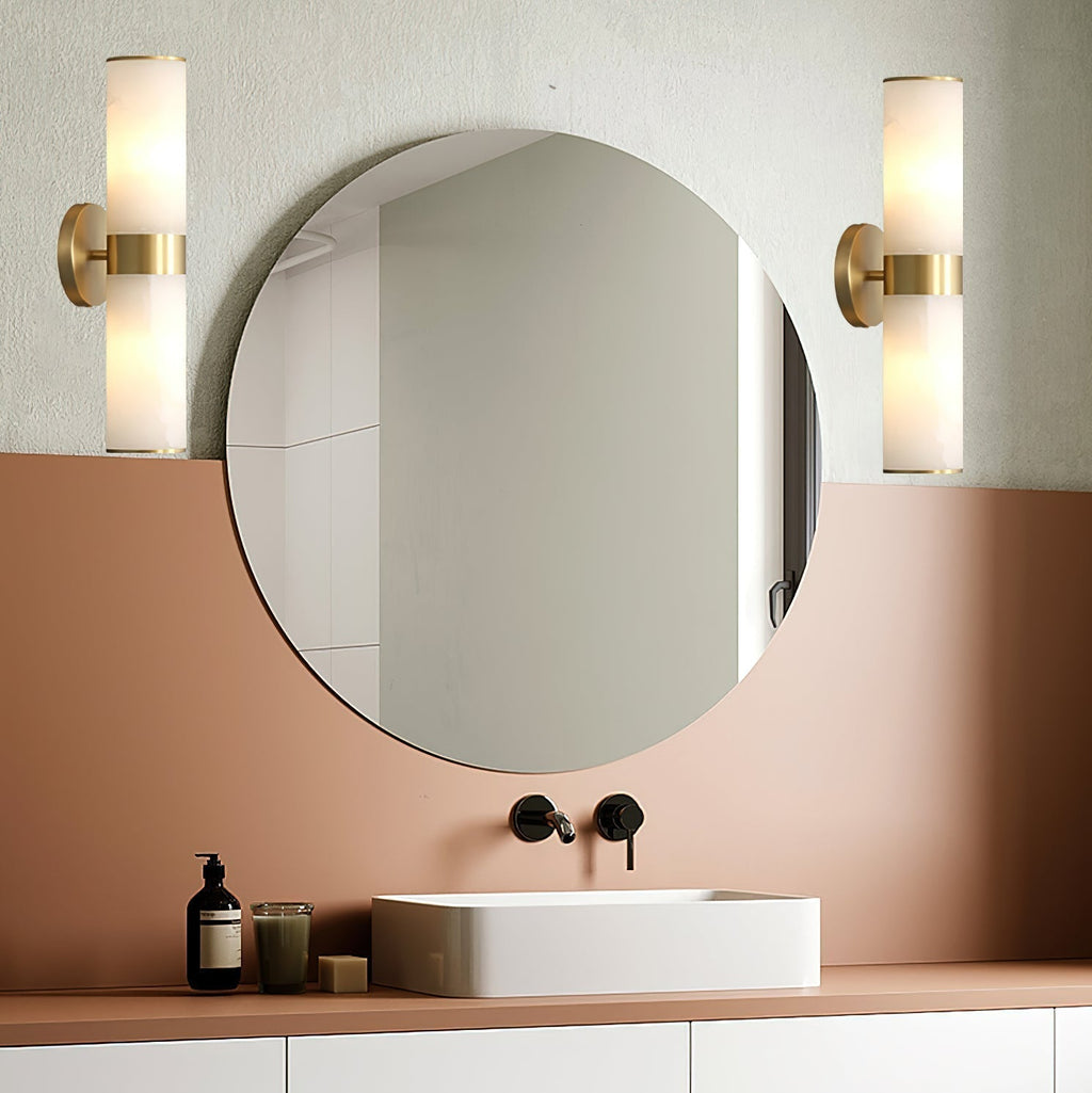 Sway Modern Minimalist Vanity Alabaster Sconce Wall Lamp