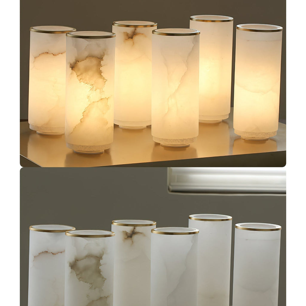 Sway Modern Minimalist Vanity Alabaster Sconce Wall Lamp