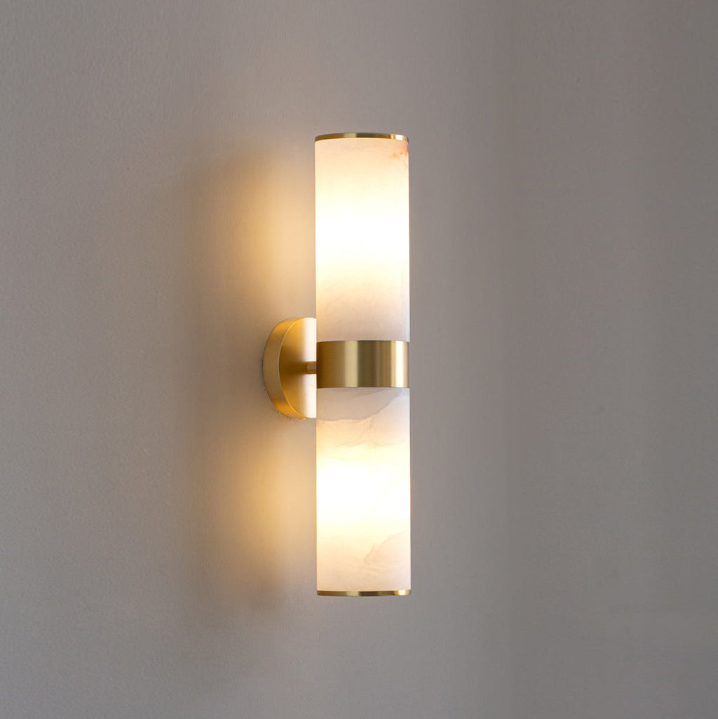 Sway Modern Minimalist Vanity Alabaster Sconce Wall Lamp