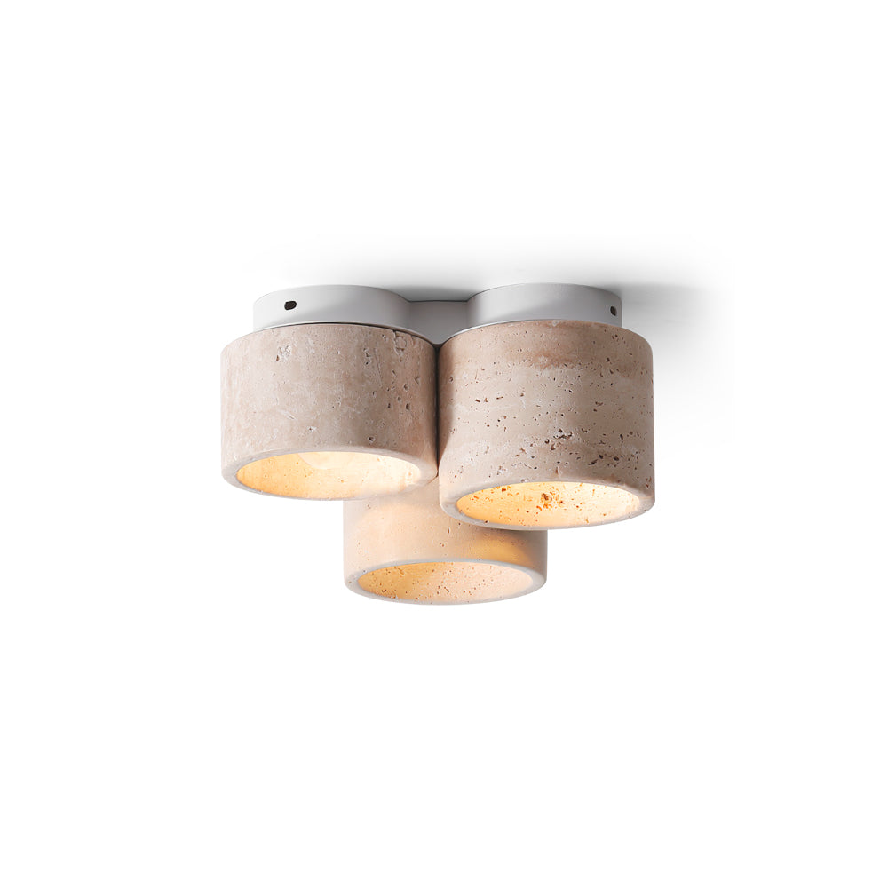 Ritta  Ceiling Light 3 head Travertine