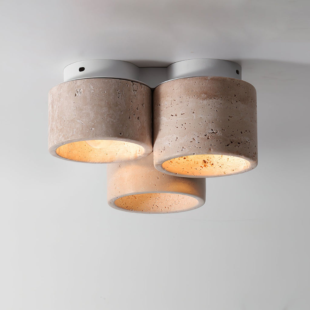 Ritta  Ceiling Light 3 head Travertine