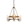Woven Classic Wagon Wheel Plastic Chandelier