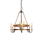 Woven Classic Wagon Wheel Plastic Chandelier