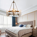 Woven Classic Wagon Wheel Plastic Chandelier