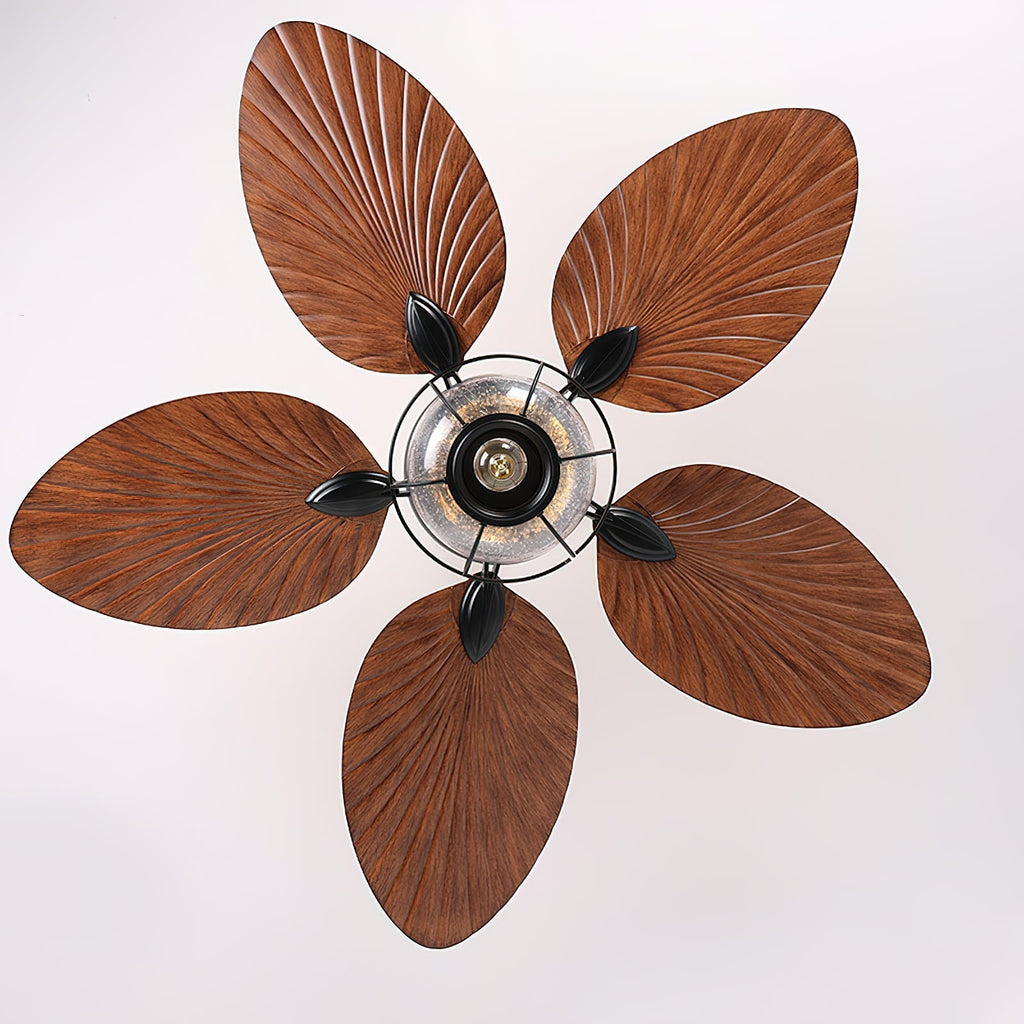Yearn Natural Classic Walnut Acrylic Ceiling Fan Light