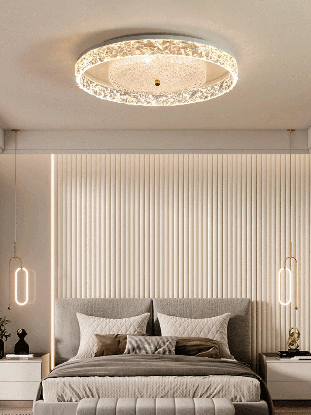 Agave Postmodern Luxury Embedded Crystal Ceiling lamp