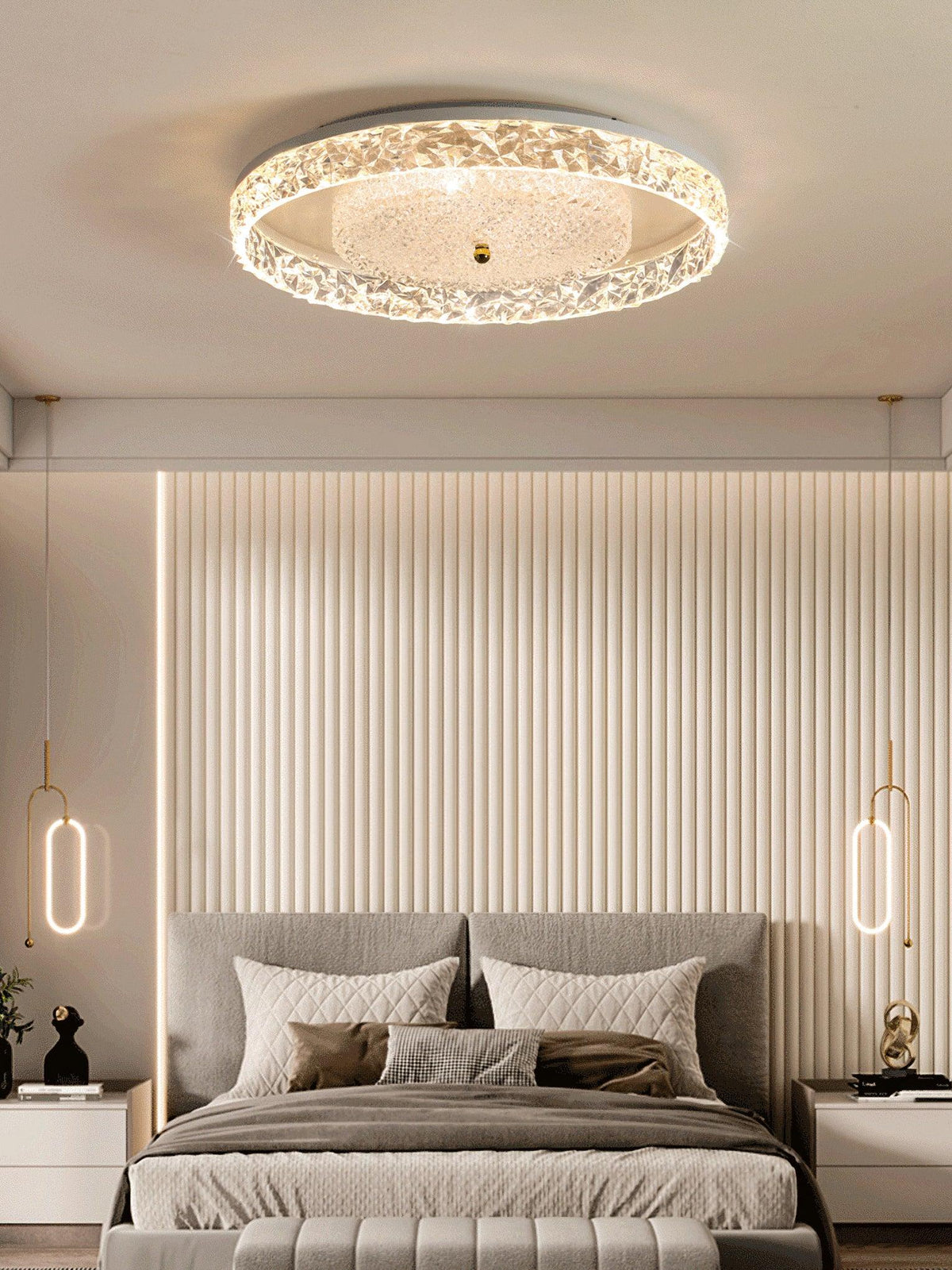 Agave Postmodern Luxury Embedded Crystal Ceiling lamp