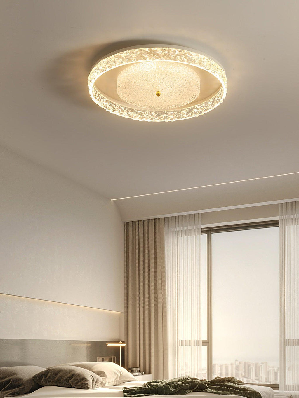 Agave Postmodern Luxury Embedded Crystal Ceiling lamp