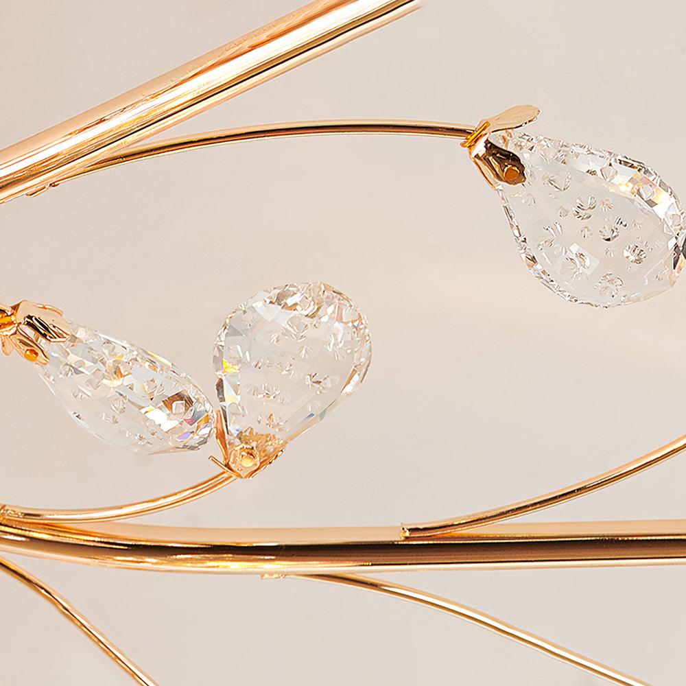 Aballs Postmodern Luxury Flower Crystal Ceiling Light