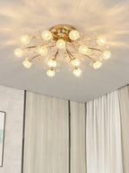 Aballs Postmodern Luxury Flower Crystal Ceiling Light