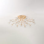 Aballs Postmodern Luxury Flower Crystal Ceiling Light