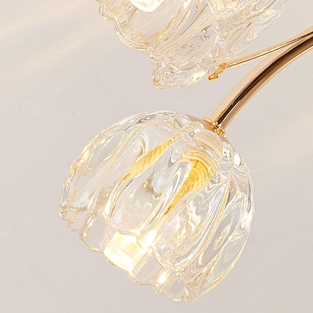 Aballs Postmodern Luxury Flower Crystal Ceiling Light