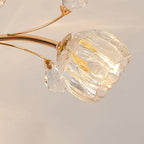 Aballs Postmodern Luxury Flower Crystal Ceiling Light