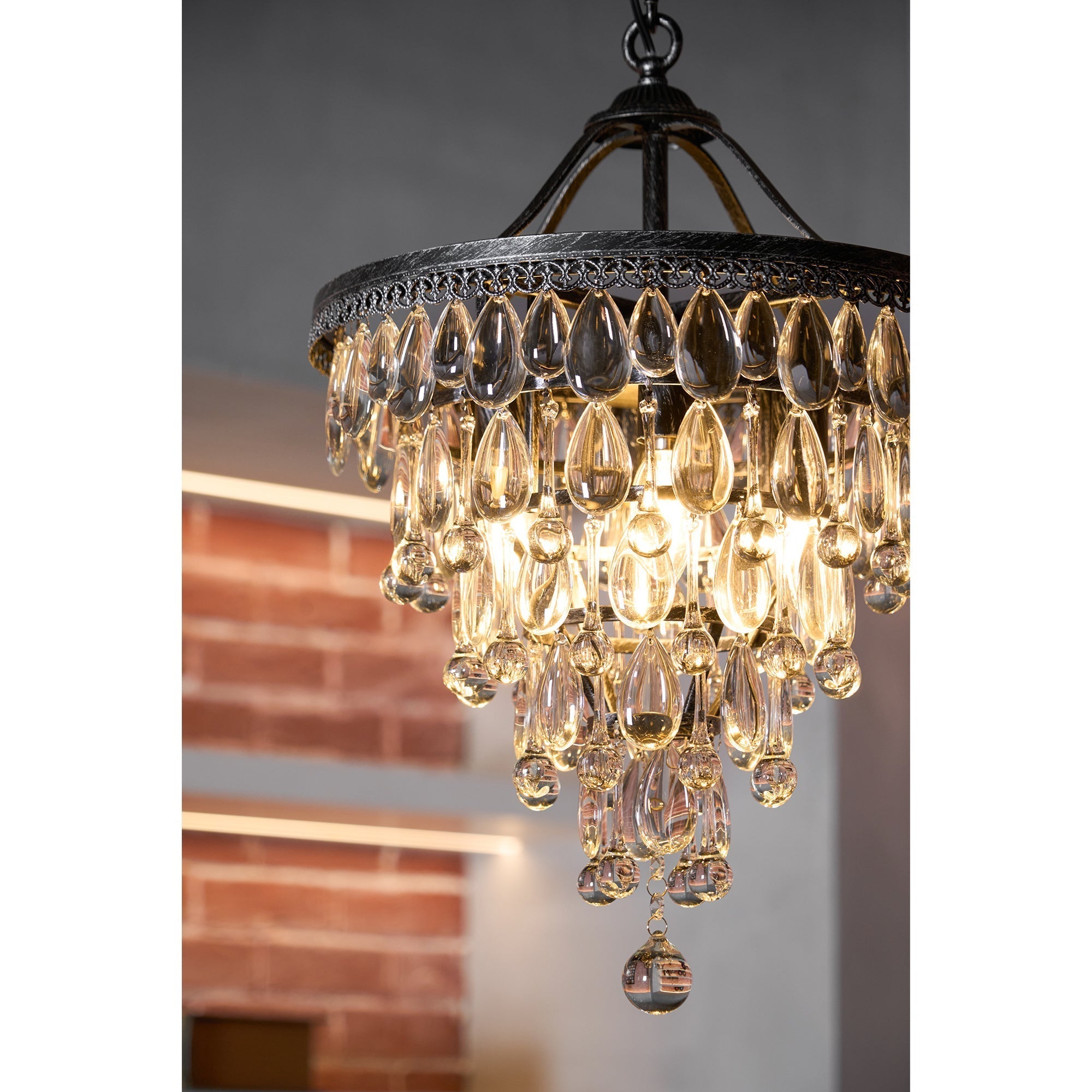 Blink Unique Inverted Pyramid Crystal Chandelier