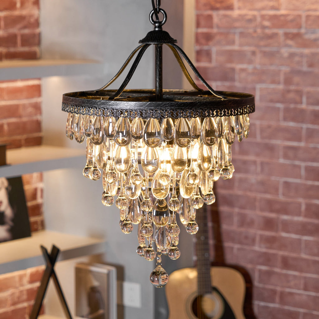 Blink Unique Inverted Pyramid Crystal Chandelier