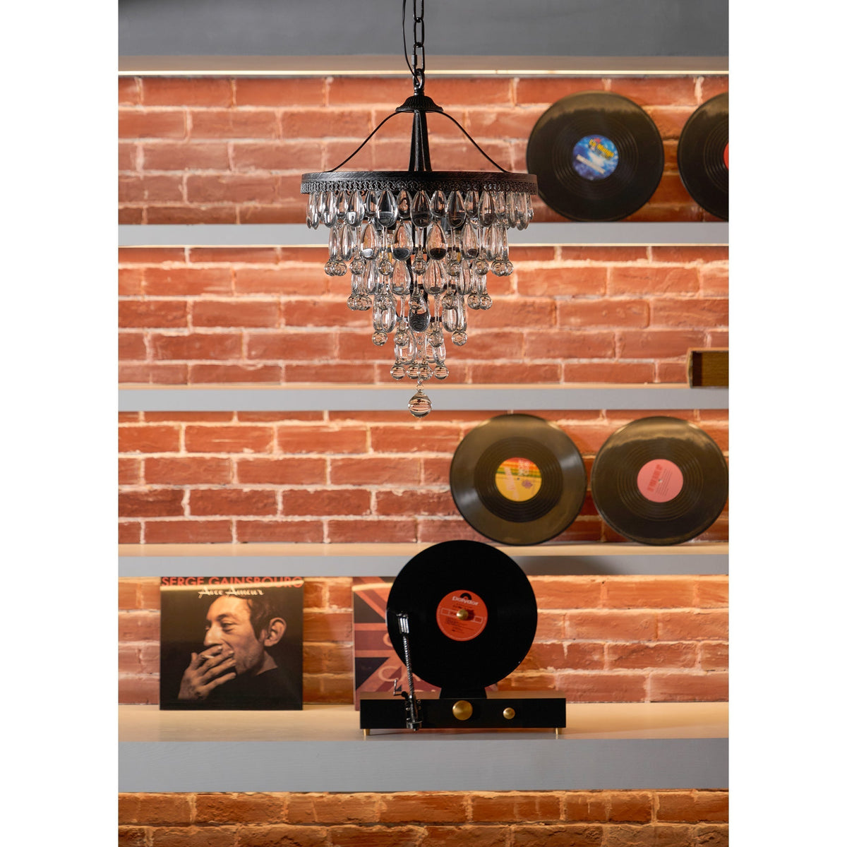 Blink Unique Inverted Pyramid Crystal Chandelier