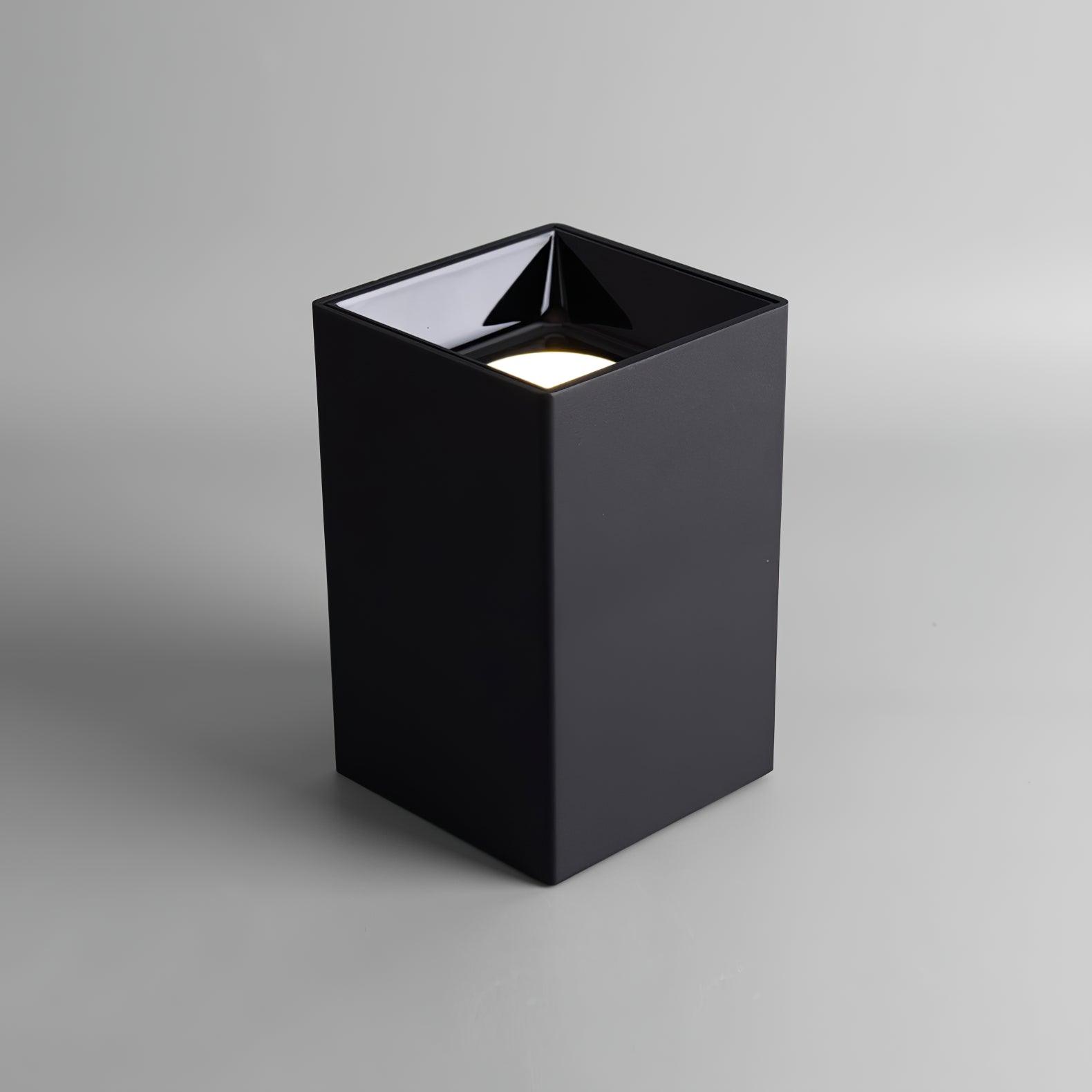 Lustra Ceiling Light Cube Square Black Spotlight