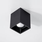 Lustra Ceiling Light Cube Square Black Spotlight