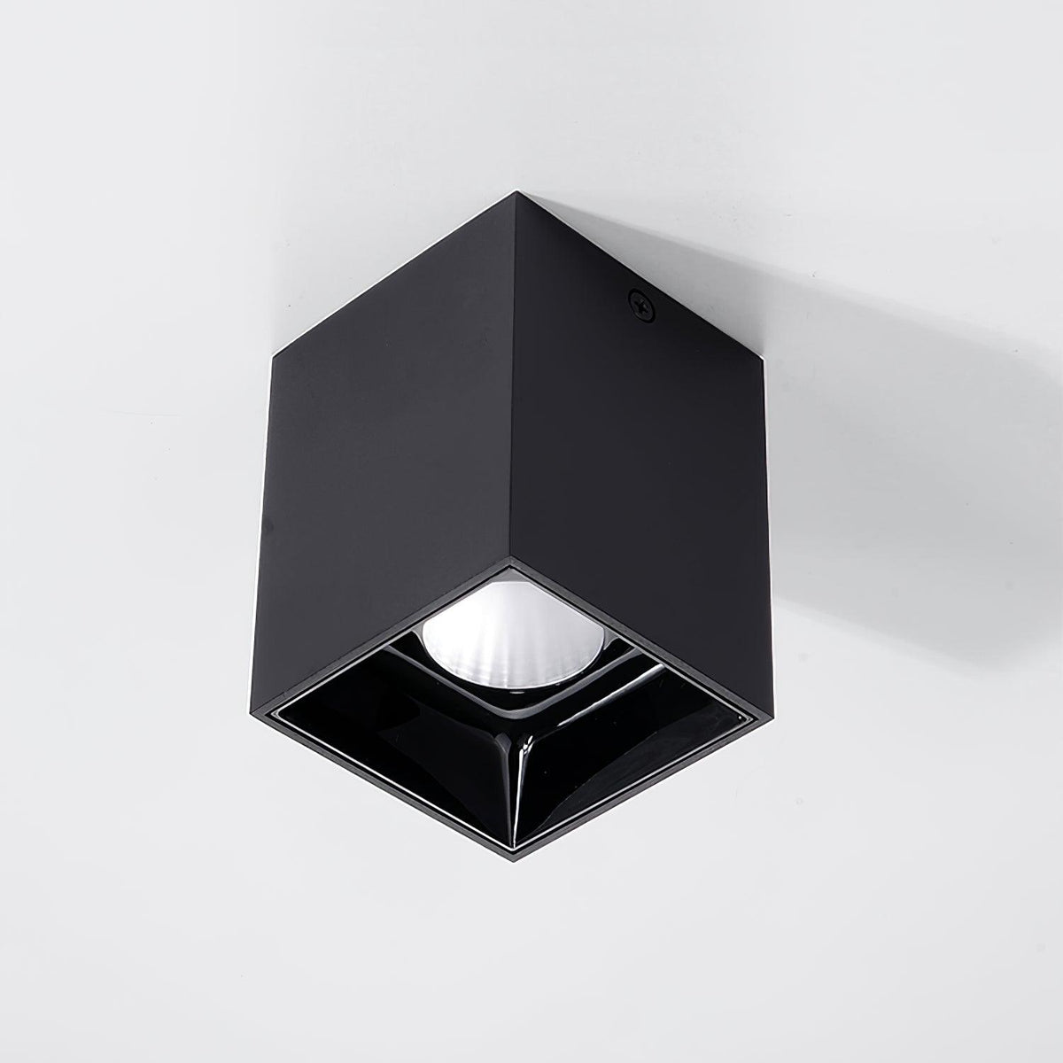 Lustra Ceiling Light Cube Square Black Spotlight