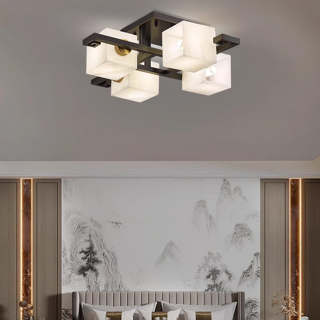 Kaelen Alabaster Ceiling Light