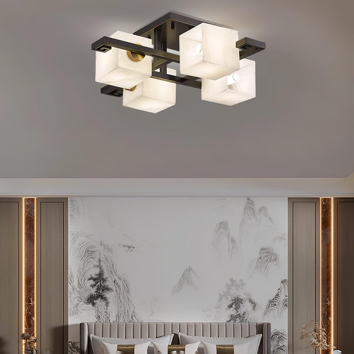 Kaelen Alabaster Ceiling Light