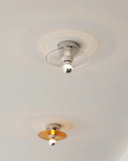 Curios Ceiling Light Ripple Glass Chrome Modern