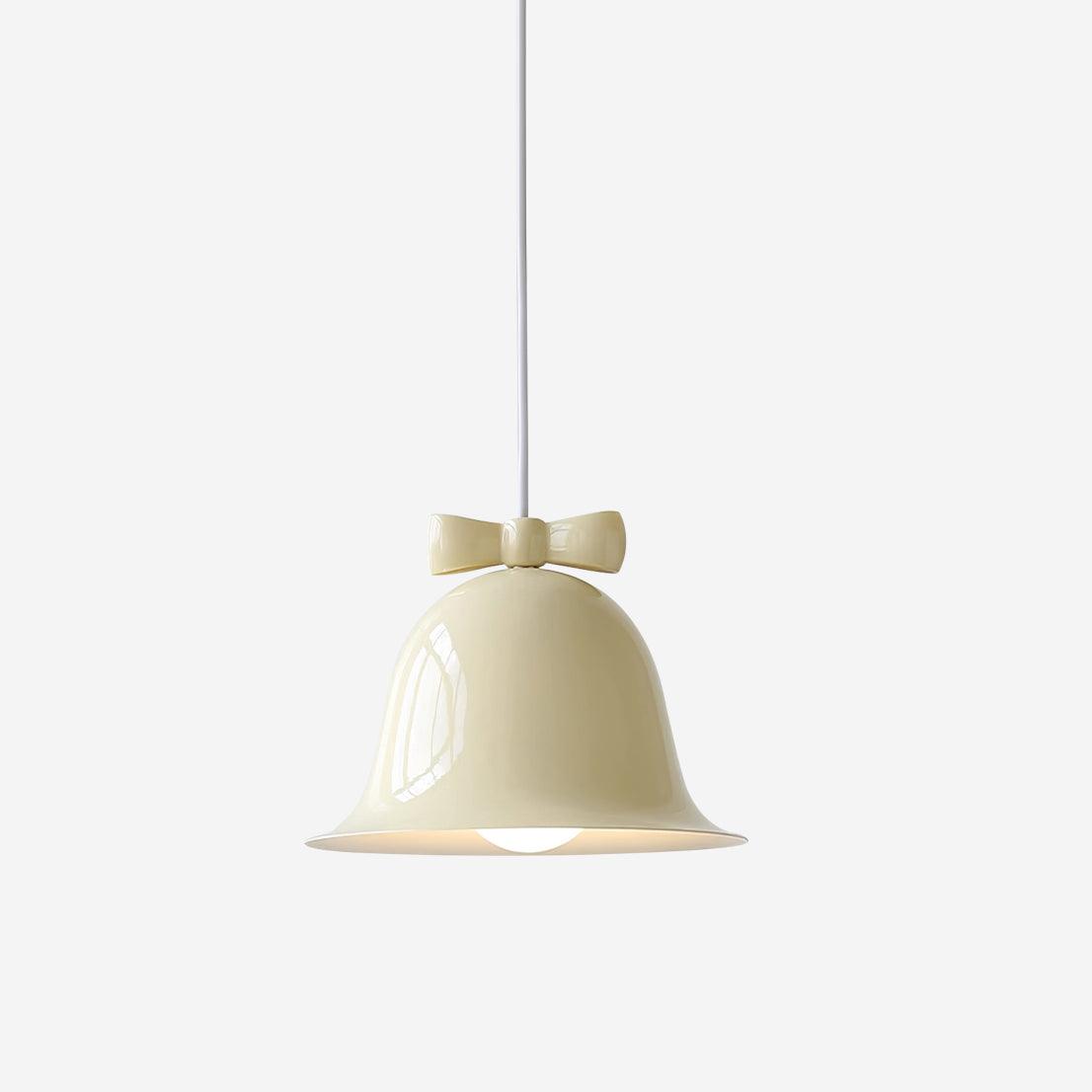 Cute Bells Pendant Lamp Glass Bow Dainty