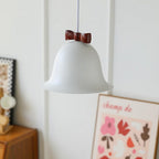 Cute Bells Pendant Lamp Glass Bow Dainty