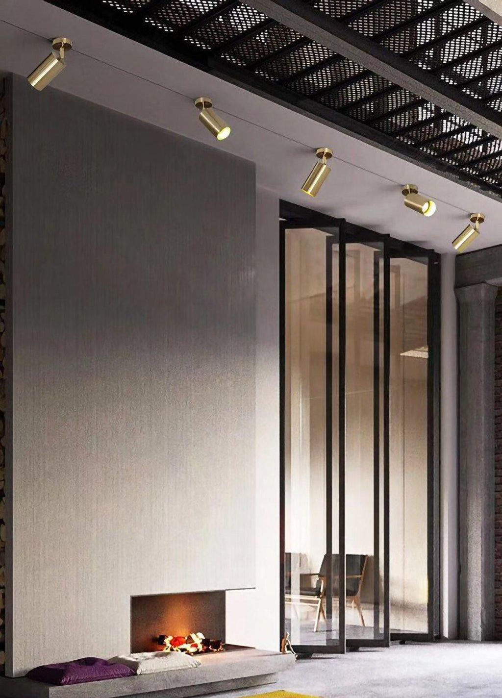 Cacaryra Modern Minimalist Brass Ceiling Lamp