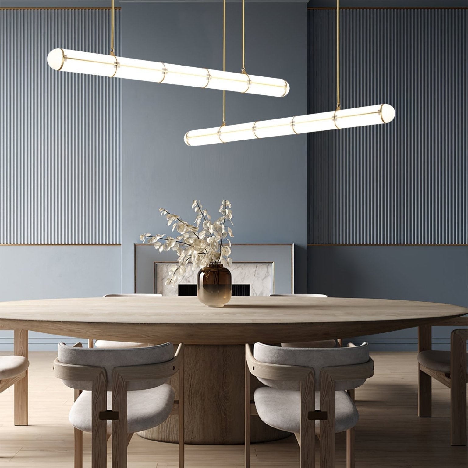 Lustra Pendant Light Cylindrical Endless Dining