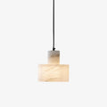 Alabaster  Pendant Lgiht Dual Cylindrical
