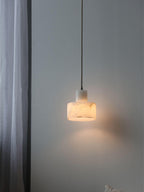 Alabaster  Pendant Lgiht Dual Cylindrical
