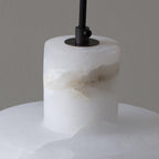 Alabaster  Pendant Lgiht Dual Cylindrical