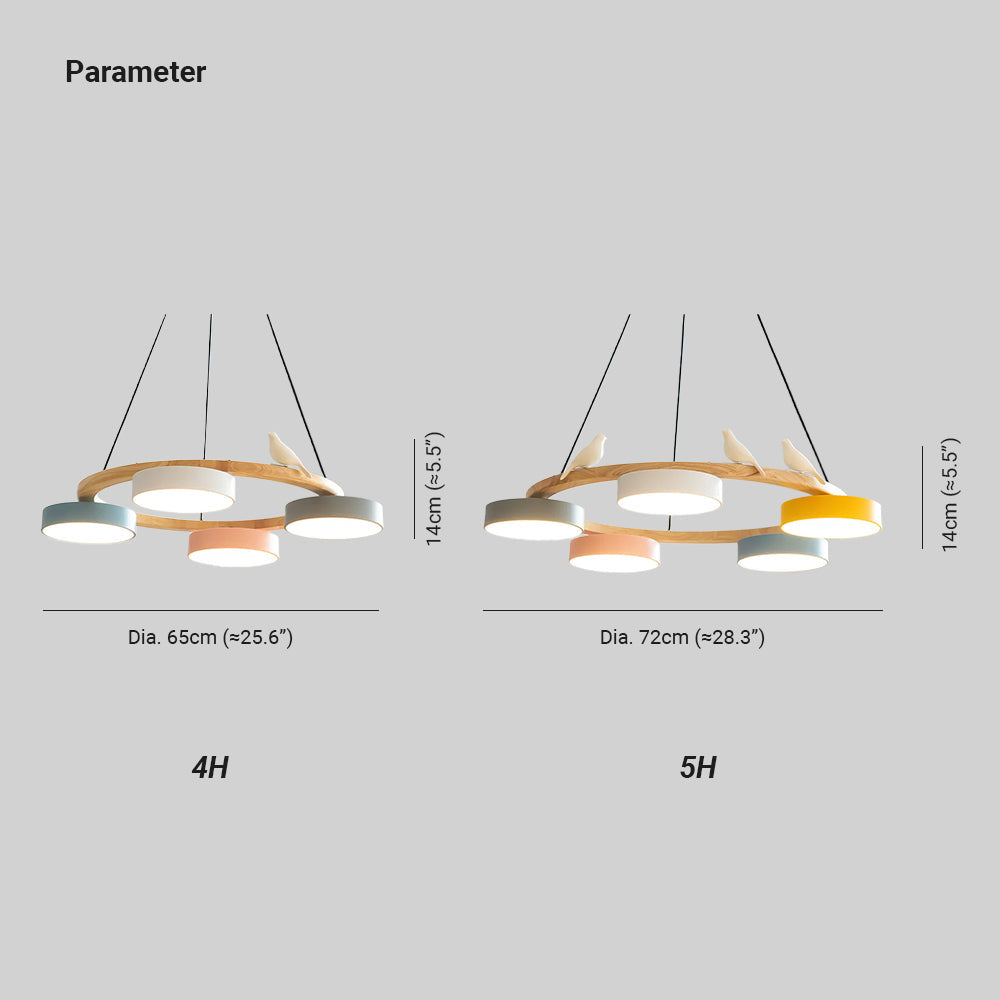 Muto  Chandelier Bird Round - image 3