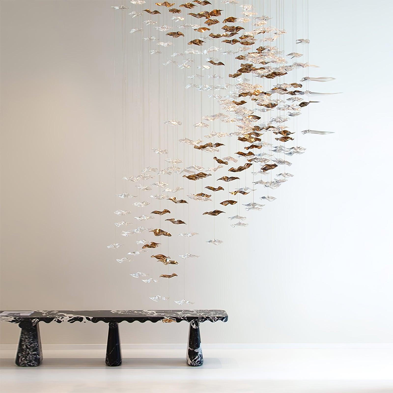 Cezorisra Luxury Brass Linear Chandelier
