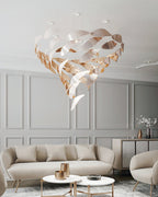 Alvenan Bird Flock Glass Chandelier Staircase