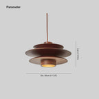 Muto Mid Century Walnut Pendant Light