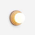 Dahlia Round Wall Lamp Travertine
