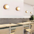 Dahlia Round Wall Lamp Travertine