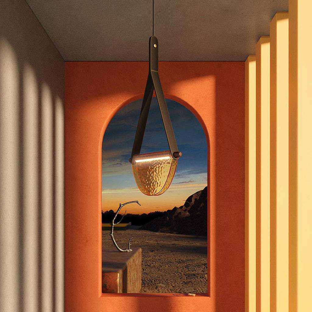 Knack Art Modern Minimalist Glass Pendant Lamp