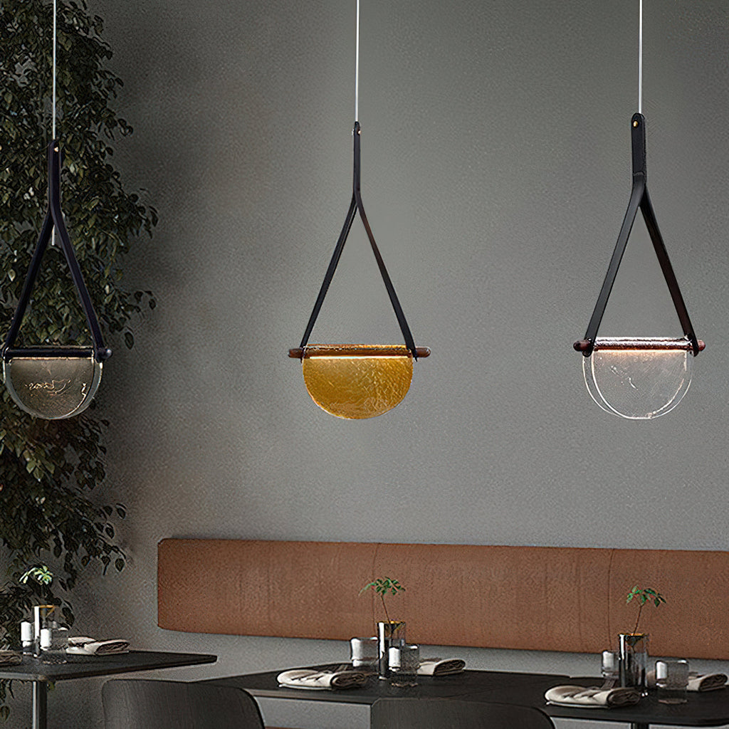 Knack Art Modern Minimalist Glass Pendant Lamp