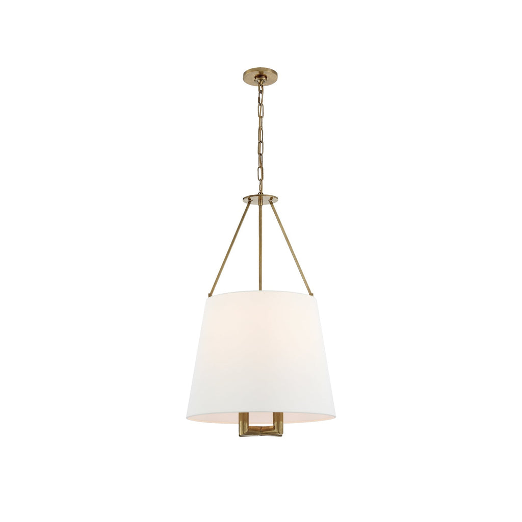 Loom Vintage Industrial Brass Fabric Pendant Lamp