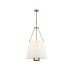 Loom Vintage Industrial Brass Fabric Pendant Lamp