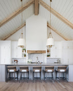 Loom Vintage Industrial Brass Fabric Pendant Lamp