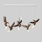 Elsilor Avian-Inspired Wood Pendant Light