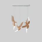 Elsilor Avian-Inspired Wood Pendant Light