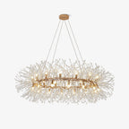 Lustra Chandelier Dandelion Round Stainless Steel