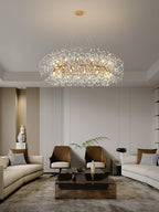 Lustra Chandelier Dandelion Round Stainless Steel